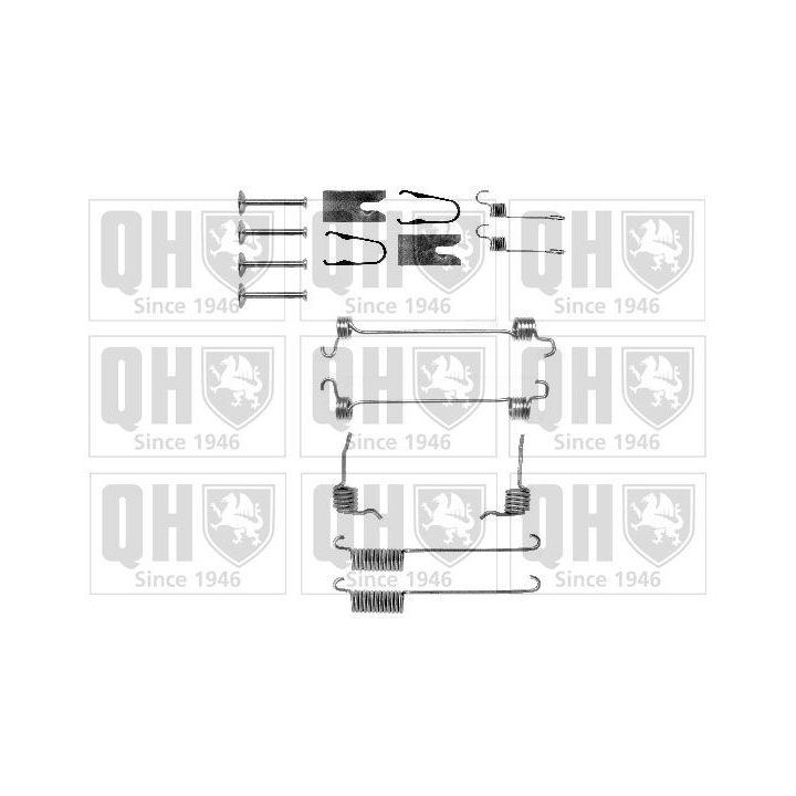 Priedų komplektas, stabdžių trinkelės QUINTON HAZELL BFK397