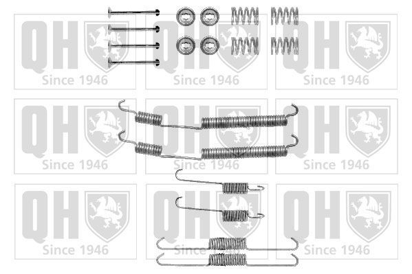 Priedų komplektas, stabdžių trinkelės QUINTON HAZELL BFK399