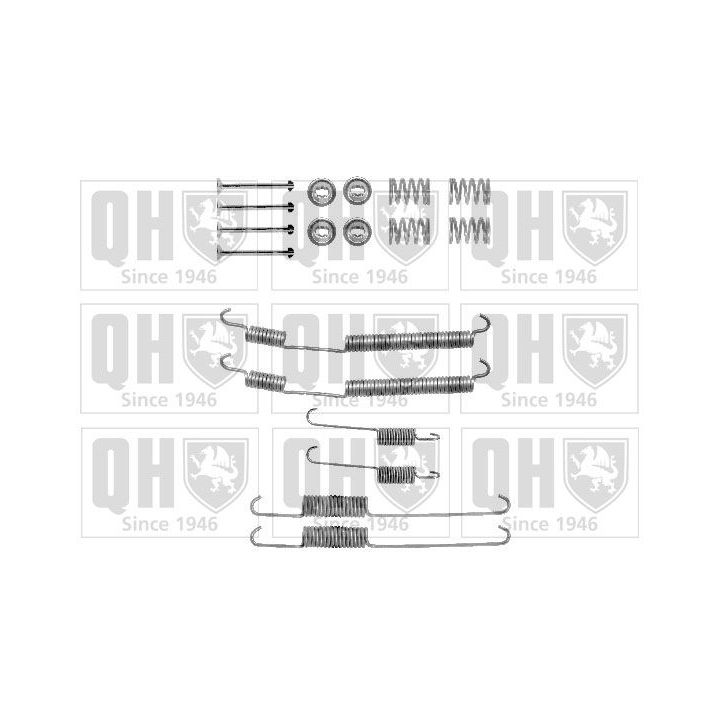 Priedų komplektas, stabdžių trinkelės QUINTON HAZELL BFK401