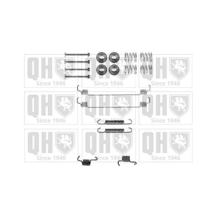 Priedų komplektas, stabdžių trinkelės QUINTON HAZELL BFK417