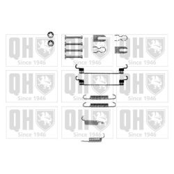 Priedų komplektas, stabdžių trinkelės QUINTON HAZELL BFK430
