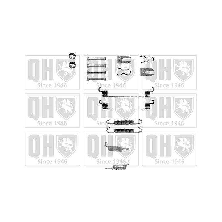 Priedų komplektas, stabdžių trinkelės QUINTON HAZELL BFK430