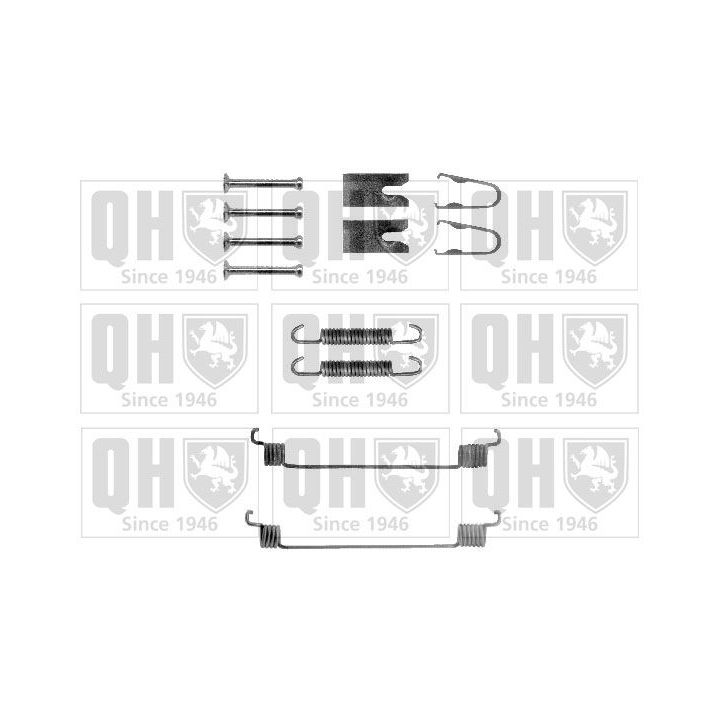 Priedų komplektas, stabdžių trinkelės QUINTON HAZELL BFK434