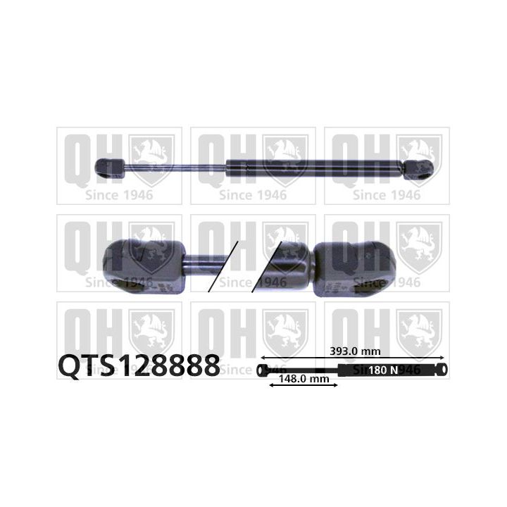 Dujinė spyruoklė, galinis langas QUINTON HAZELL QTS128888