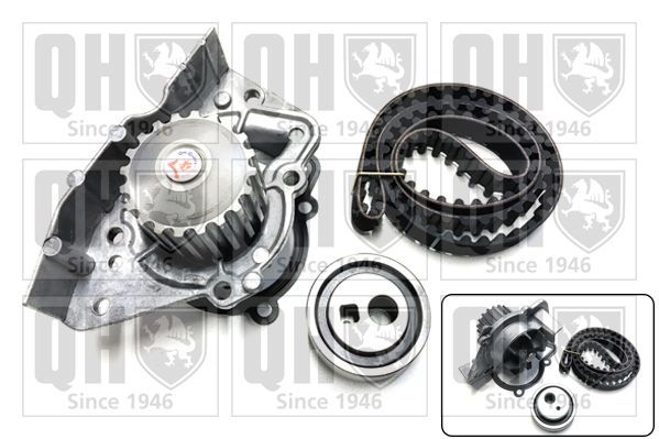 Vandens siurblio ir paskirstymo diržo komplektas QUINTON HAZELL QBPK1201