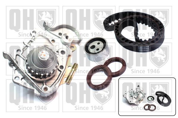 Vandens siurblio ir paskirstymo diržo komplektas QUINTON HAZELL QBPK1221