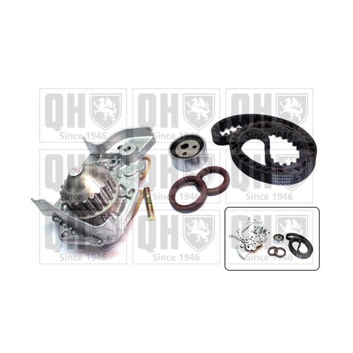 Vandens siurblio ir paskirstymo diržo komplektas QUINTON HAZELL QBPK1222