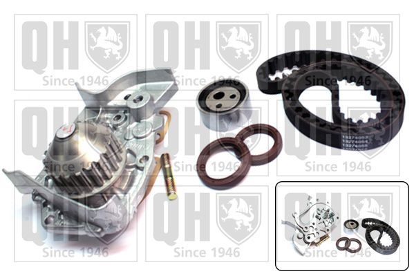 Vandens siurblio ir paskirstymo diržo komplektas QUINTON HAZELL QBPK1222