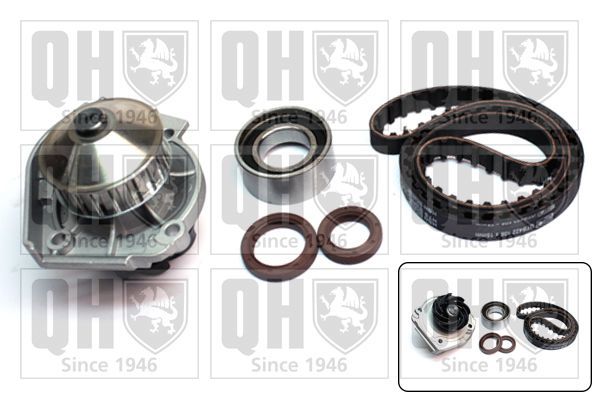 Vandens siurblio ir paskirstymo diržo komplektas QUINTON HAZELL QBPK1580