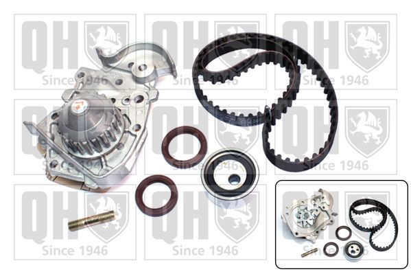 Vandens siurblio ir paskirstymo diržo komplektas QUINTON HAZELL QBPK5590