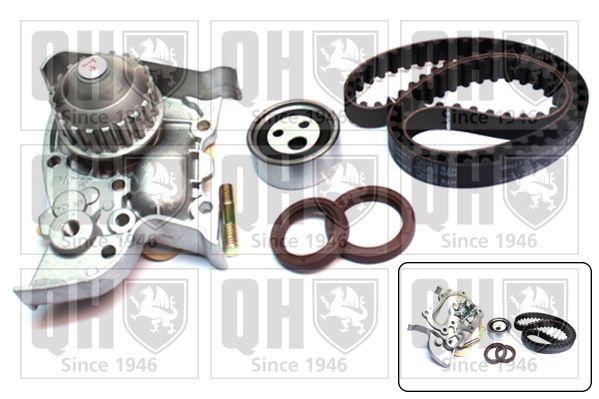 Vandens siurblio ir paskirstymo diržo komplektas QUINTON HAZELL QBPK5591