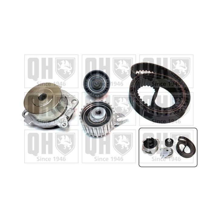 Vandens siurblio ir paskirstymo diržo komplektas QUINTON HAZELL QBPK5870