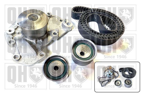 Vandens siurblio ir paskirstymo diržo komplektas QUINTON HAZELL QBPK7210