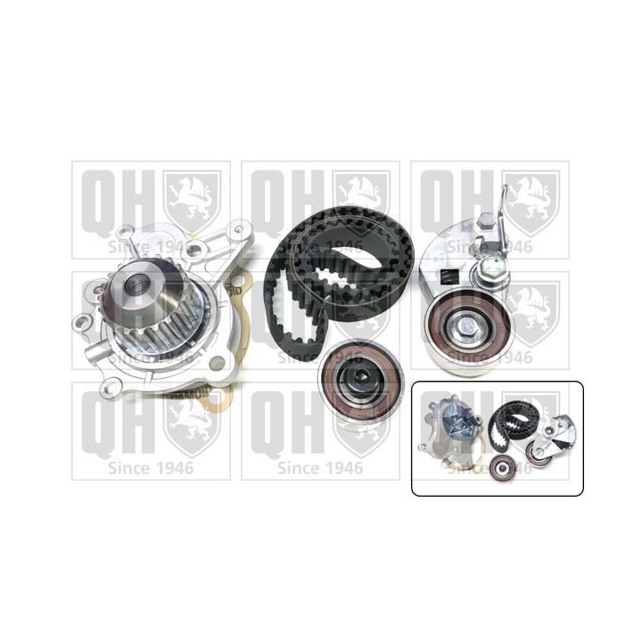 Vandens siurblio ir paskirstymo diržo komplektas QUINTON HAZELL QBPK7451