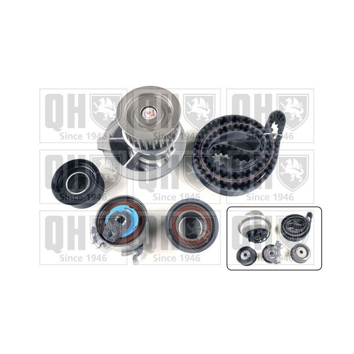 Vandens siurblio ir paskirstymo diržo komplektas QUINTON HAZELL QBPK7620