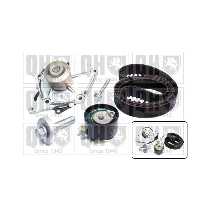 Vandens siurblio ir paskirstymo diržo komplektas QUINTON HAZELL QBPK7640