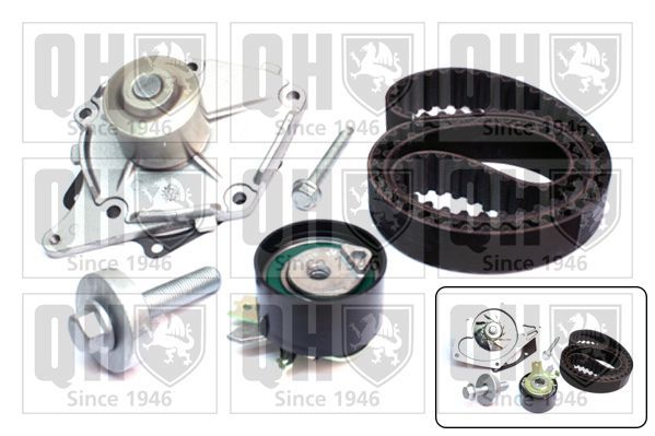 Vandens siurblio ir paskirstymo diržo komplektas QUINTON HAZELL QBPK7640