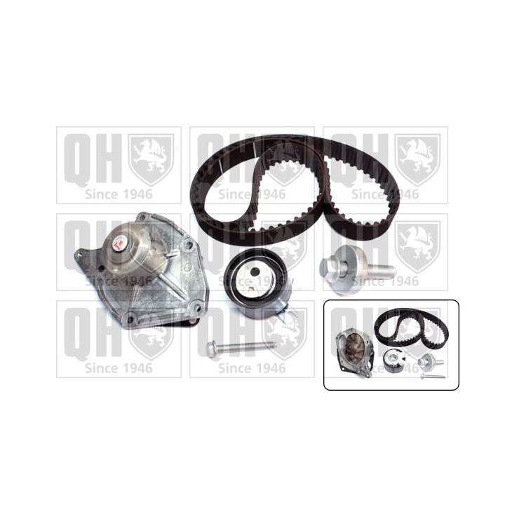 Vandens siurblio ir paskirstymo diržo komplektas QUINTON HAZELL QBPK7641