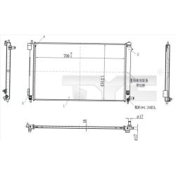 Radiatorius, variklio aušinimas TYC 770-0003