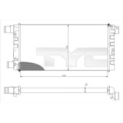 Radiatorius, variklio aušinimas TYC 709-0008
