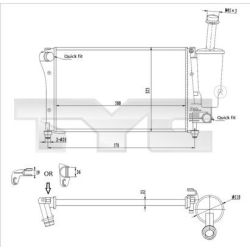Radiatorius, variklio aušinimas TYC 709-0019