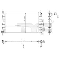 Radiatorius, variklio aušinimas TYC 710-0025