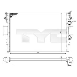 Radiatorius, variklio aušinimas TYC 715-0002-R