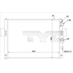 Radiatorius, variklio aušinimas TYC 715-0003-R