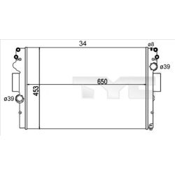 Radiatorius, variklio aušinimas TYC 715-0004-R