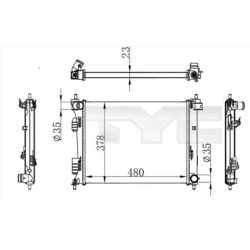 Radiatorius, variklio aušinimas TYC 717-0001