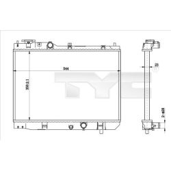 Radiatorius, variklio aušinimas TYC 720-0001-R