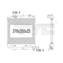 Radiatorius, variklio aušinimas TYC 720-1003