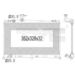 Radiatorius, variklio aušinimas TYC 720-1004
