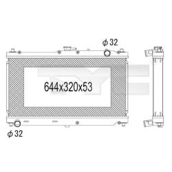 Radiatorius, variklio aušinimas TYC 720-1005