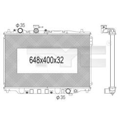 Radiatorius, variklio aušinimas TYC 720-1011