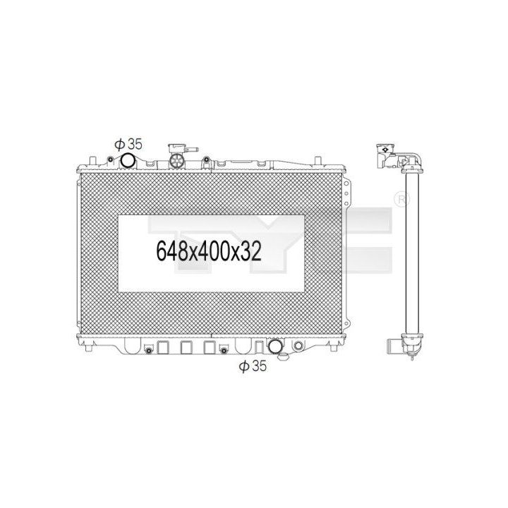 Radiatorius, variklio aušinimas TYC 720-1011