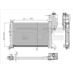 Radiatorius, variklio aušinimas TYC 721-0003