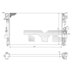 Radiatorius, variklio aušinimas TYC 721-0011