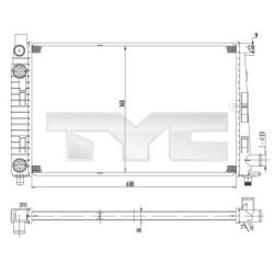 Radiatorius, variklio aušinimas TYC 721-0012