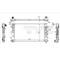 Radiatorius, variklio aušinimas TYC 721-0014