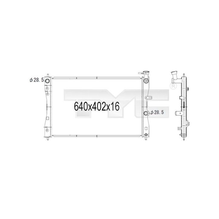 Radiatorius, variklio aušinimas TYC 723-1006