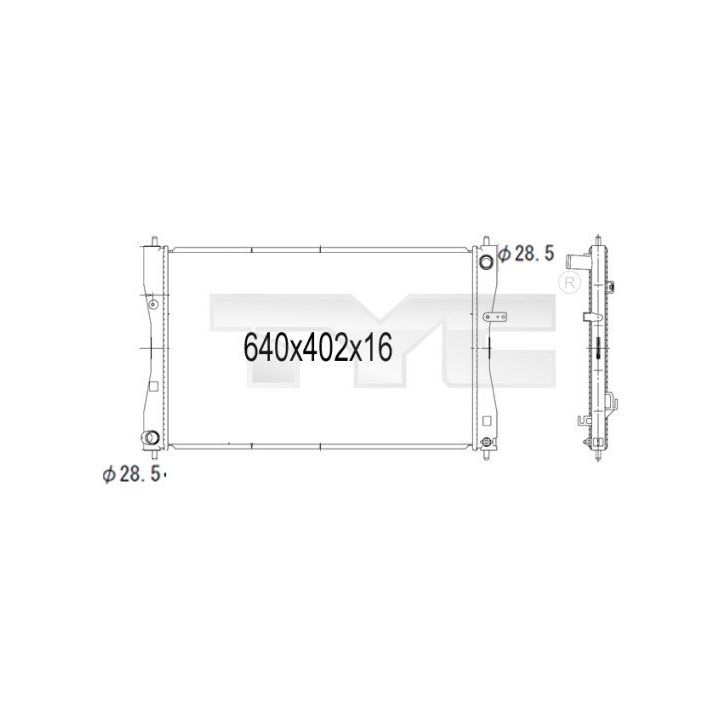 Radiatorius, variklio aušinimas TYC 723-1007