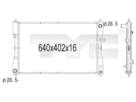 Radiatorius, variklio aušinimas TYC 723-1007