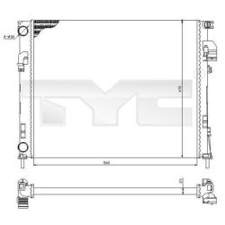 Radiatorius, variklio aušinimas TYC 725-0031