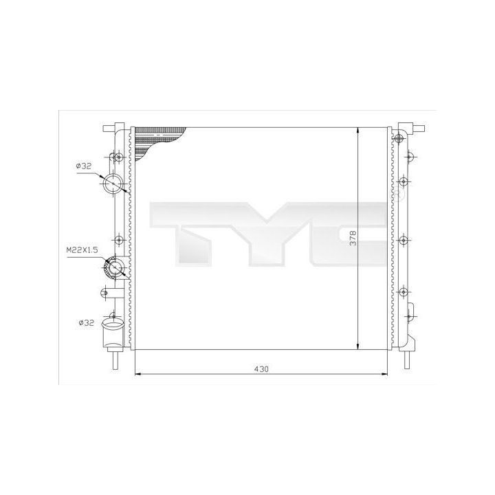 Radiatorius, variklio aušinimas TYC 728-0026