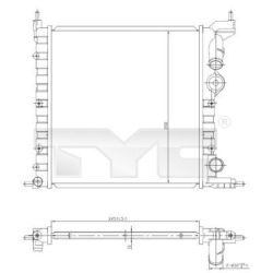 Radiatorius, variklio aušinimas TYC 728-0030