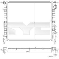 Radiatorius, variklio aušinimas TYC 728-0031