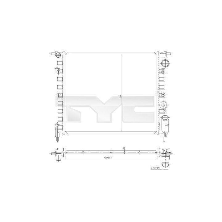 Radiatorius, variklio aušinimas TYC 728-0031