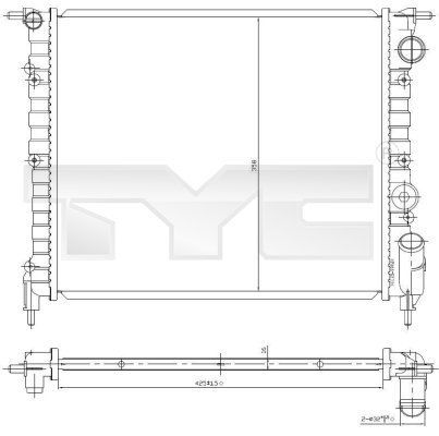 Radiatorius, variklio aušinimas TYC 728-0031