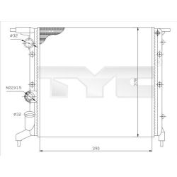 Radiatorius, variklio aušinimas TYC 728-0032
